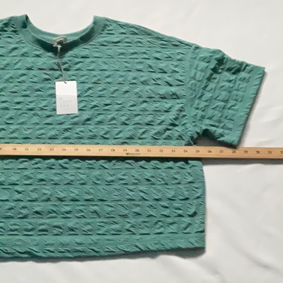 a new Day women’s short sleeve crew Neck Boxy Quilted texture tee size XXL - Picture 4 of 7